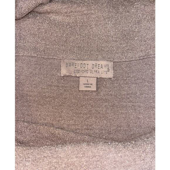 Barefoot Dreams CozyChic Ultra Lite Coastal Cowl Neck Tunic Sweater Womens Large - Picture 7 of 13